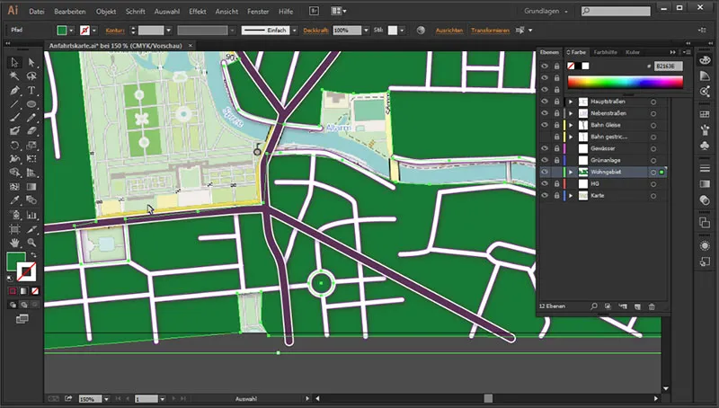 Kartografia (rysowanie map dojazdu) z pomocą programu Illustrator - Część 3. Kartografia (rysowanie map dojazdu) za pomocą Illustratora - Część 3