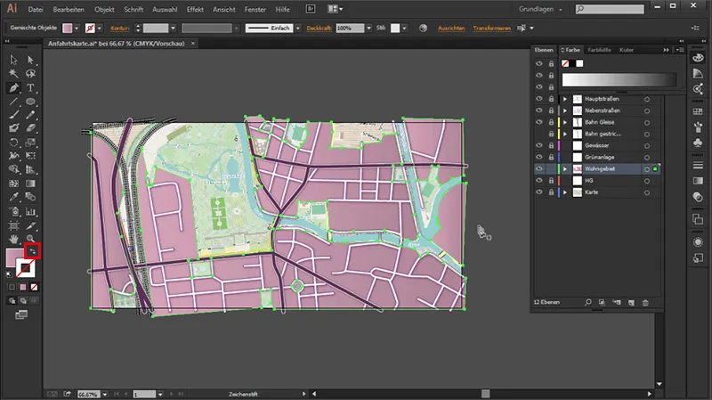 Kartografia (rysowanie map dojazdu) przy użyciu programu Illustrator - Część 3 Kartografia (rysowanie map dojazdowych) z użyciem programu Illustrator - Część 3