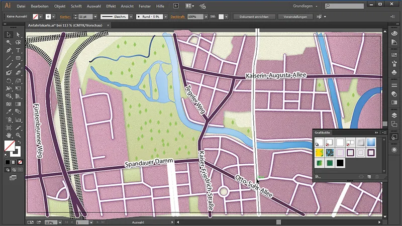Cartografie (desenarea hărților de acces) cu Illustrator - Partea 6 Cartografie (desenarea de hărți de orientare) cu Illustrator - Partea 6