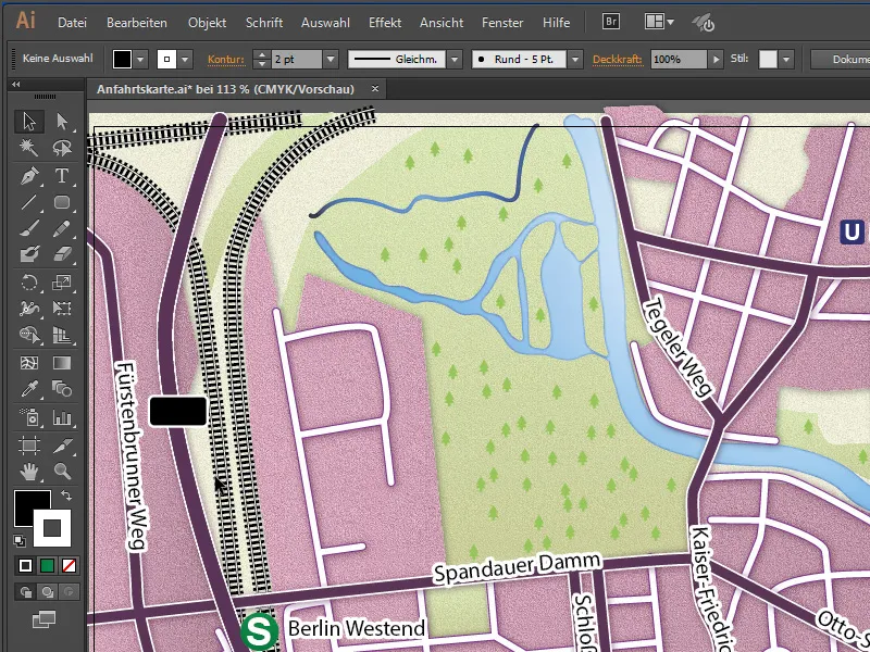 Cartografiere (desenarea hărților de acces) cu Illustrator - Partea 6 Cartografie (desenarea hărților de călătorie) cu Illustrator - Partea 6