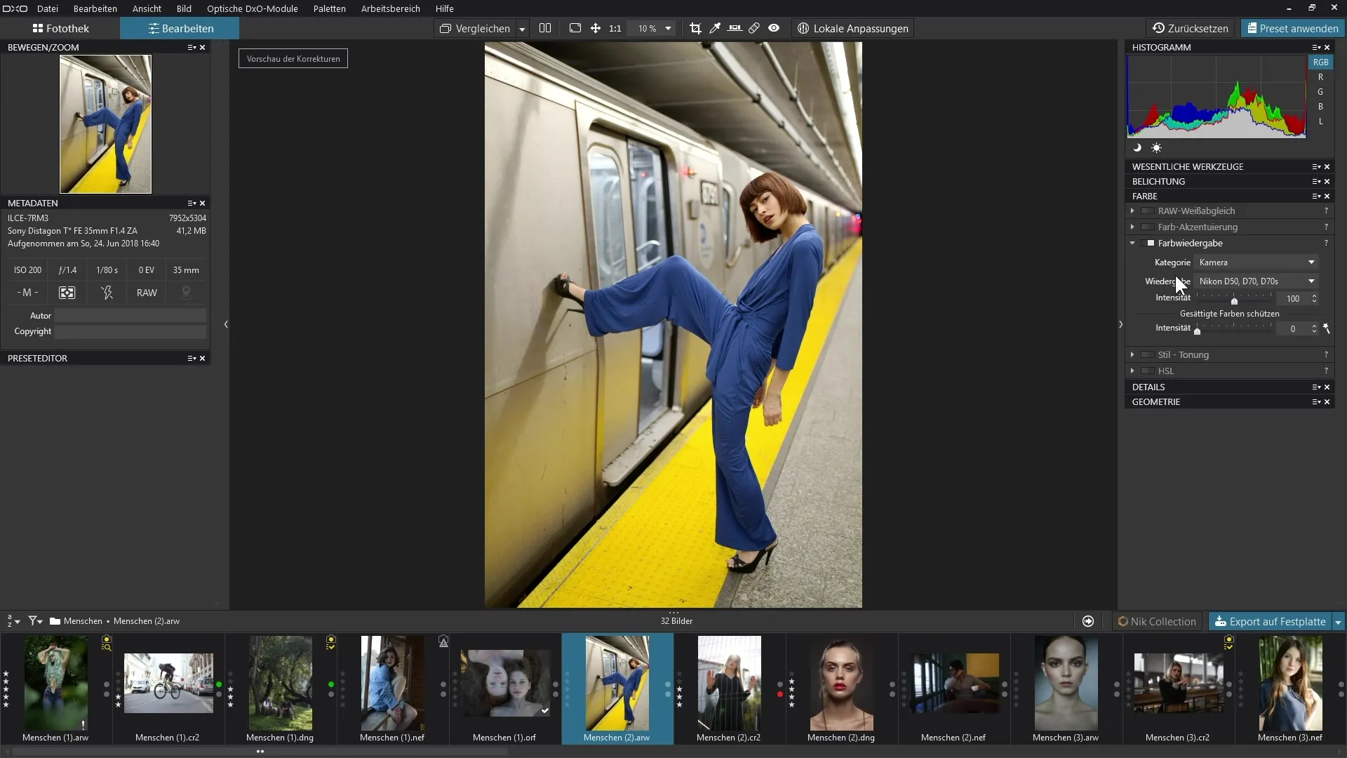 Reprodução de cores no DxO PhotoLab: Guia para Uso Eficaz Reprodução de cores no DxO PhotoLab: Guia para Uso Eficiente