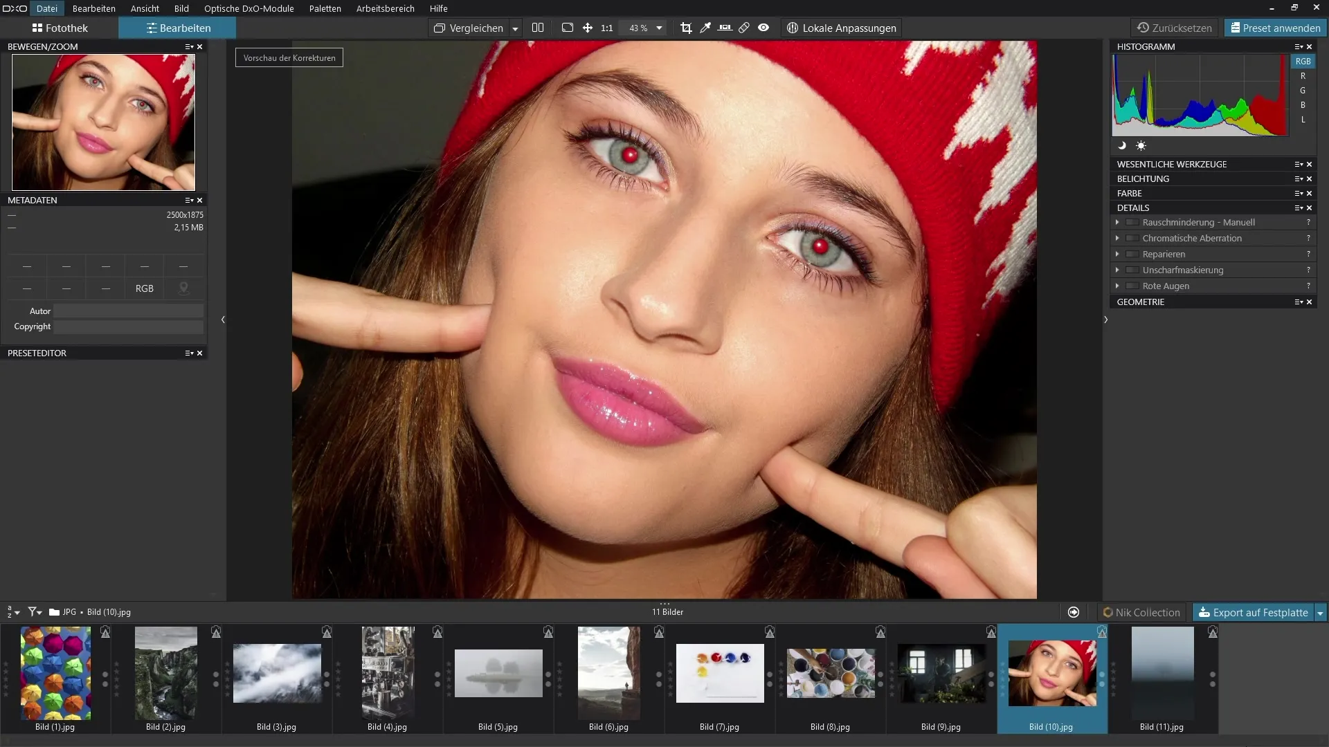 Remover olhos vermelhos com o DxO PhotoLab – Guia passo a passo Remover olhos vermelhos com o DxO PhotoLab – Guia passo a passo