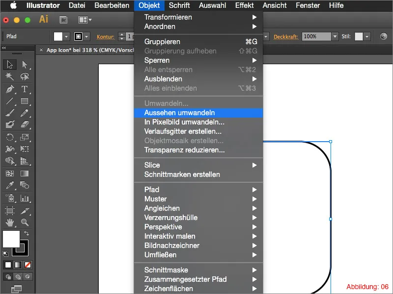 Adobe Illustrator - Creează pictograma aplicației