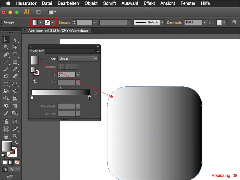 Creează un icon pentru aplicație în Adobe Illustrator.