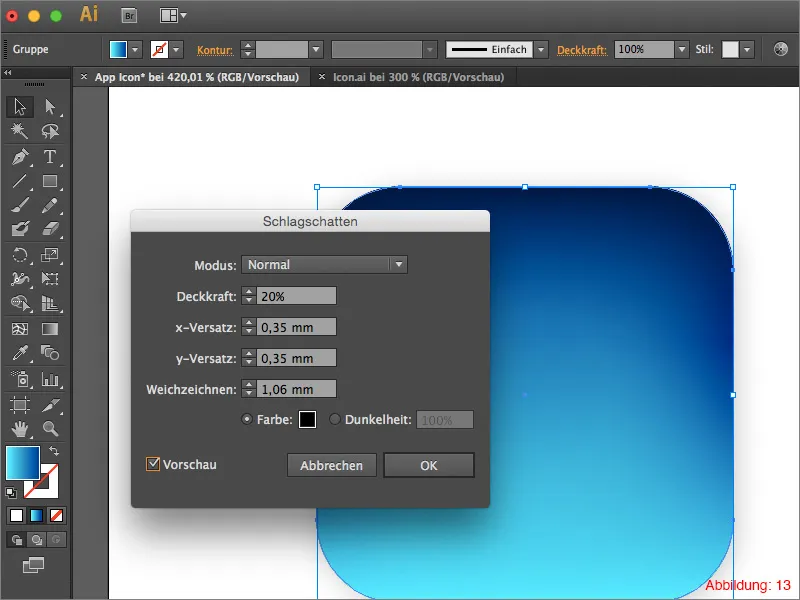 Creati o pictogramă de aplicație în Adobe Illustrator.