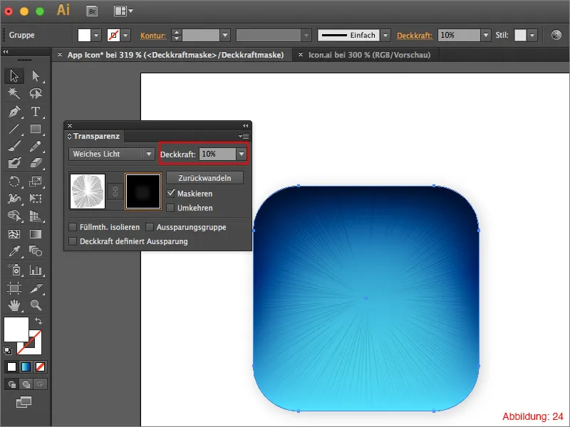 Creează un icon pentru aplicație în Adobe Illustrator.