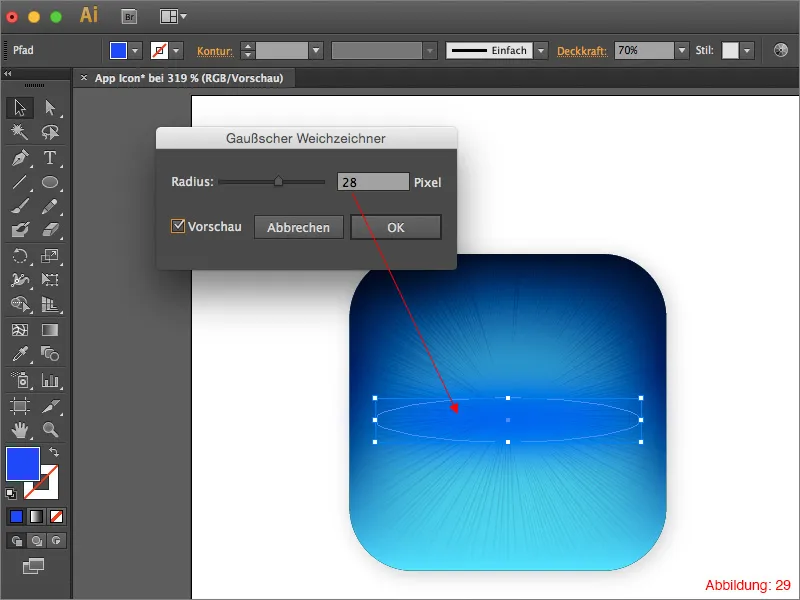 Creează un icon pentru aplicație în Adobe Illustrator.
