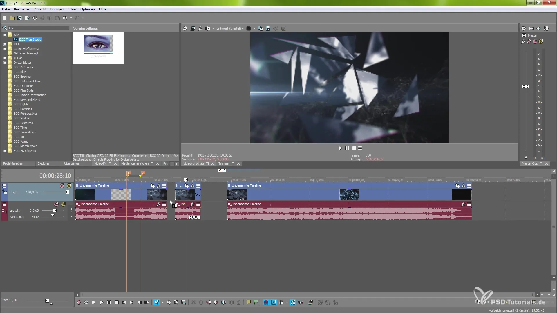 VEGAS Pro 17 – Effective Use of the New Features VEGAS Pro 17 – Effective Use of the New Features