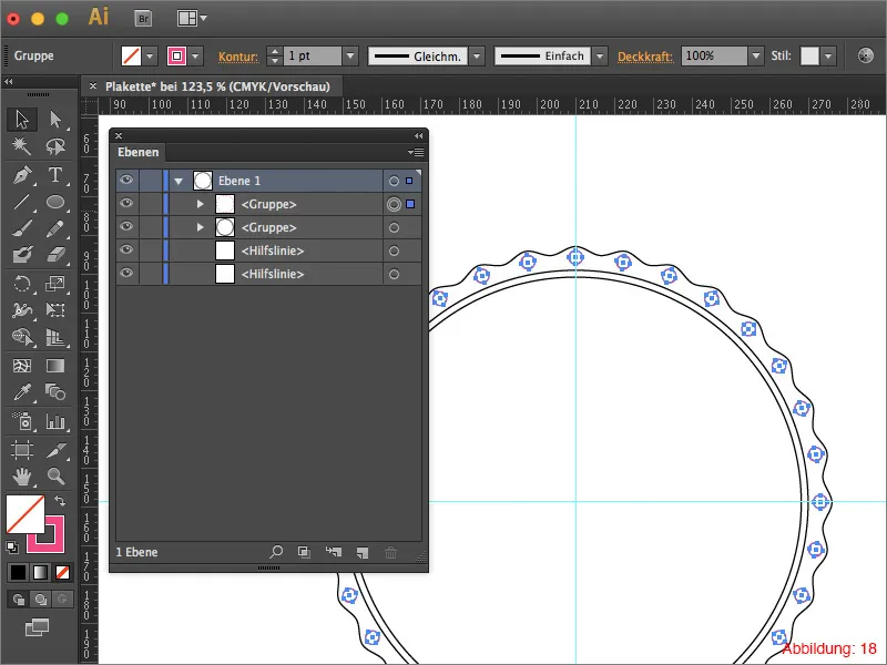 Adobe Illustrator – Plakette erstellen