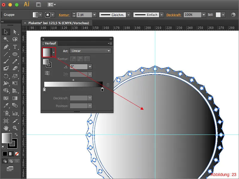 Adobe Illustrator – Plakette erstellen