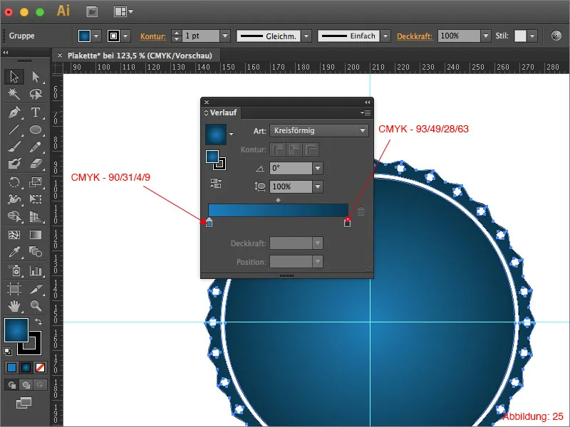 Adobe Illustrator – Plakette erstellen