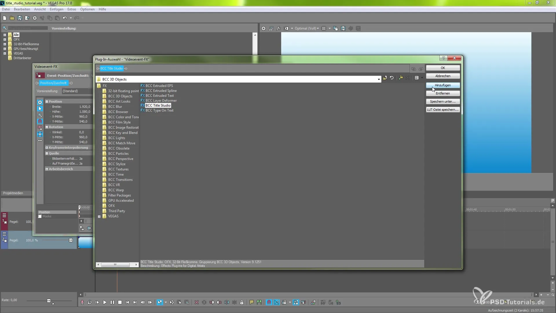 Effectively Using BCC Title Studio in VEGAS Pro 17 Effectively Using BCC Title Studio in VEGAS Pro 17