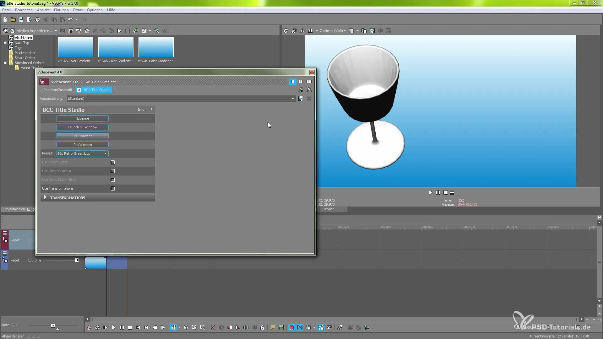 Effectively Using BCC Title Studio in VEGAS Pro 17 Effectively Using BCC Title Studio in VEGAS Pro 17
