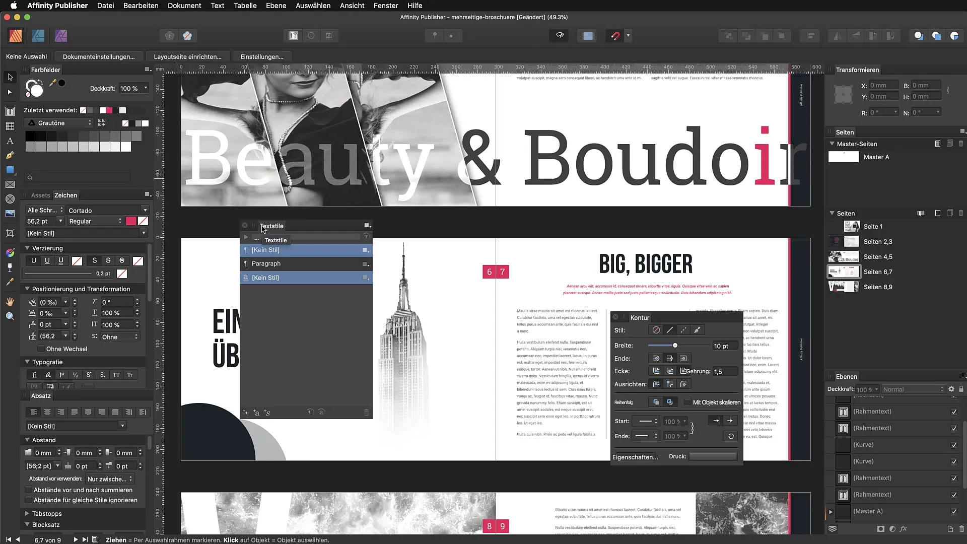 Organisera arbetsplatsen i Affinity Publisher Organisera arbetsplatsen i Affinity Publisher