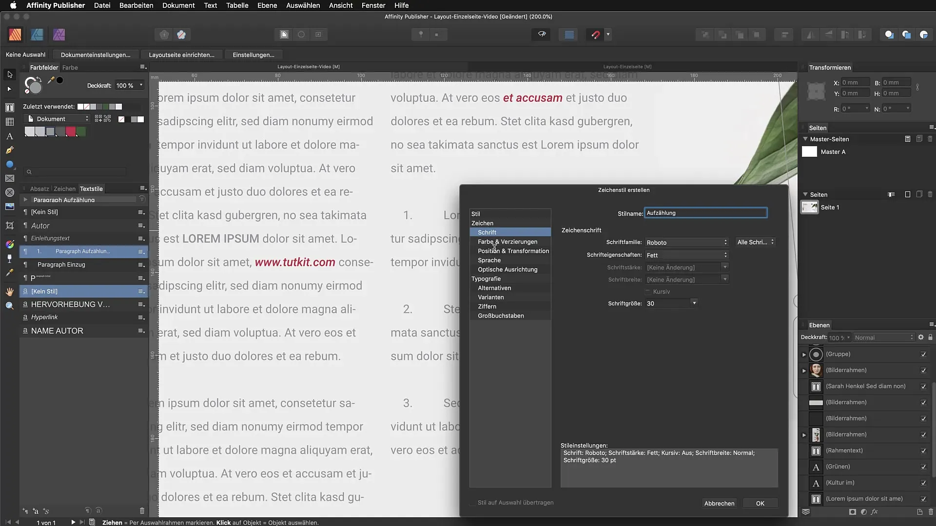 Skapa listor i Affinity Publisher – Stilfull design gjort enkelt Skapa listor i Affinity Publisher – Stilfull design gjort enkelt