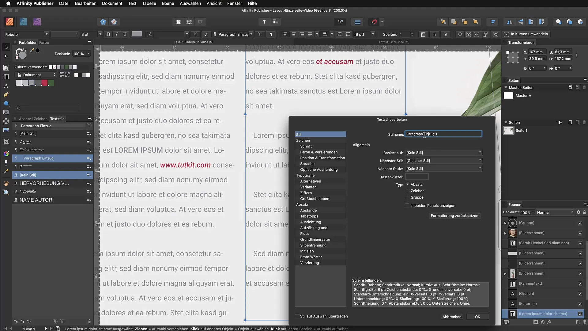 Skapa punktlistor i Affinity Publisher – Stilfull design gjort enkelt Skapa punktlistor i Affinity Publisher – Stilfull design gjord enkelt