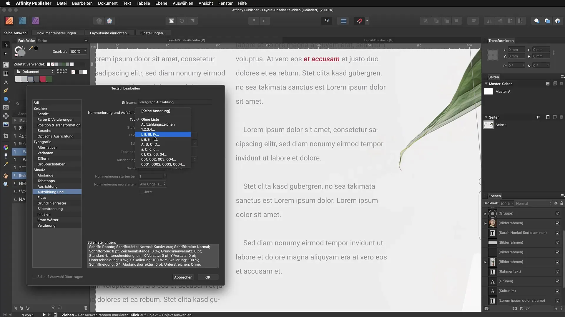 Skapalistor i Affinity Publisher – Stilfull design gjort enkelt Skapa punktlistor i Affinity Publisher – Stilig design gjord enkelt