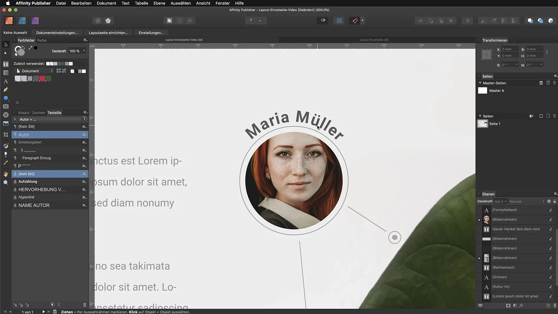 Kreativ textdesign: Text på bana i Affinity Publisher Kreativ textdesign: Text på bana i Affinity Publisher