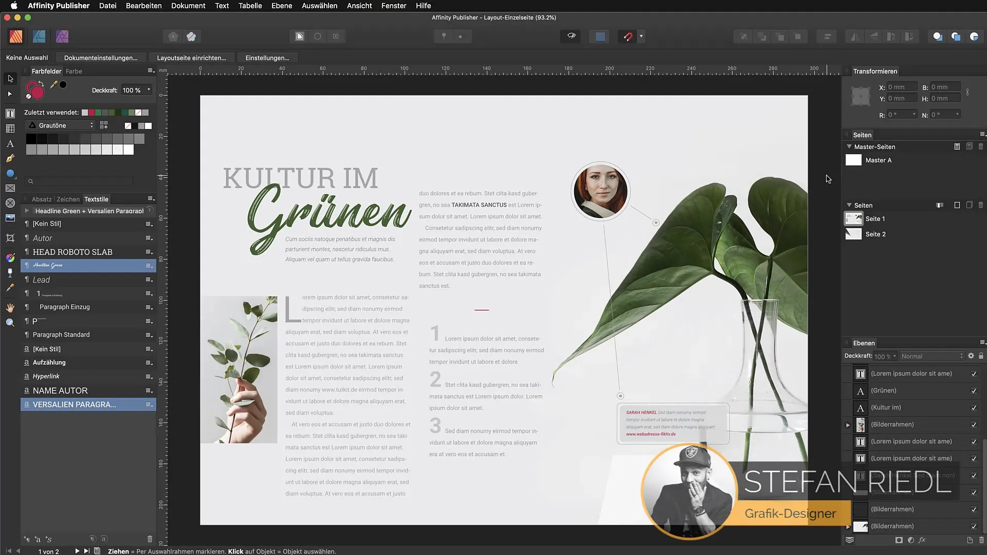 Effektiv sökning och ersättning i Affinity Publisher Effektiv sökning och ersättning i Affinity Publisher