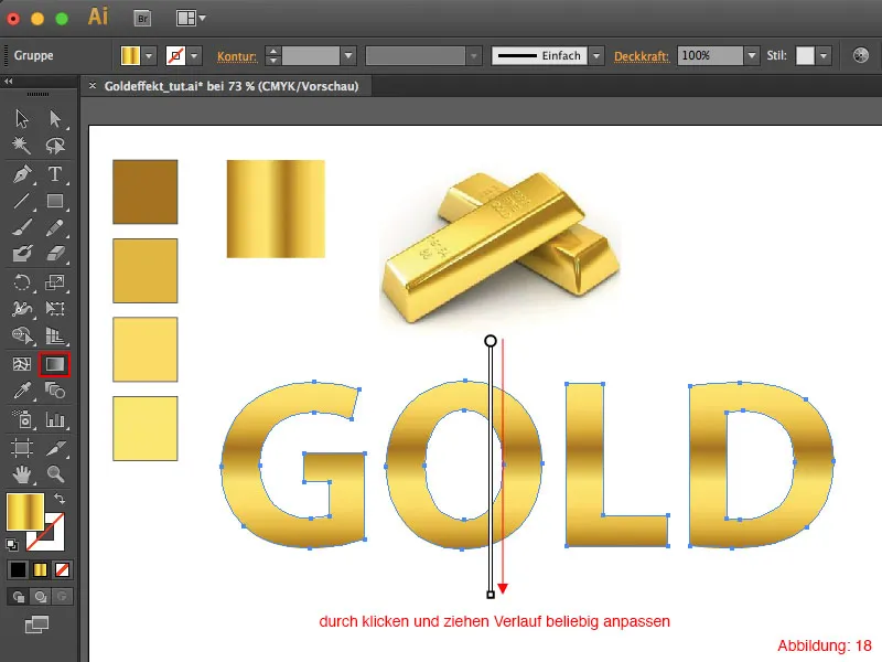 Zeichnen von 3d-buchstaben ai