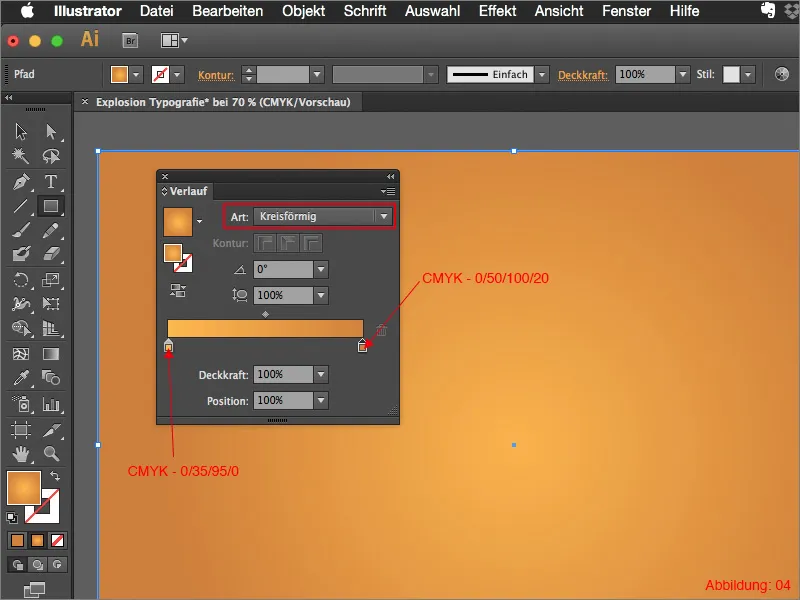 "Adobe Illustrator" - Sprogimo tekstas