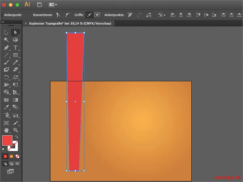 "Adobe Illustrator" - Sprogimo tekstas