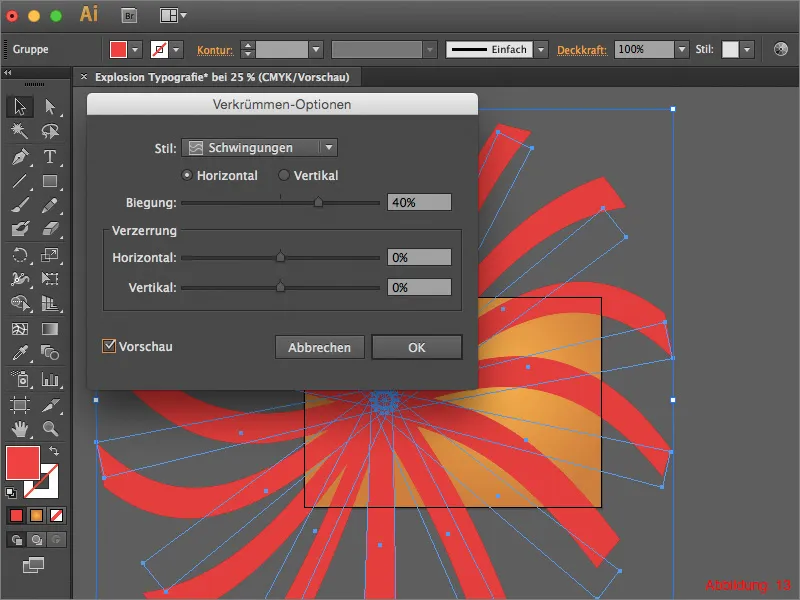 "Adobe Illustrator" - Sprogimo tekstas