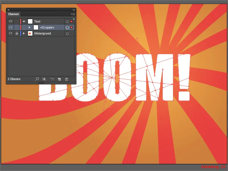 "Adobe Illustrator" - Sprogimo tekstas