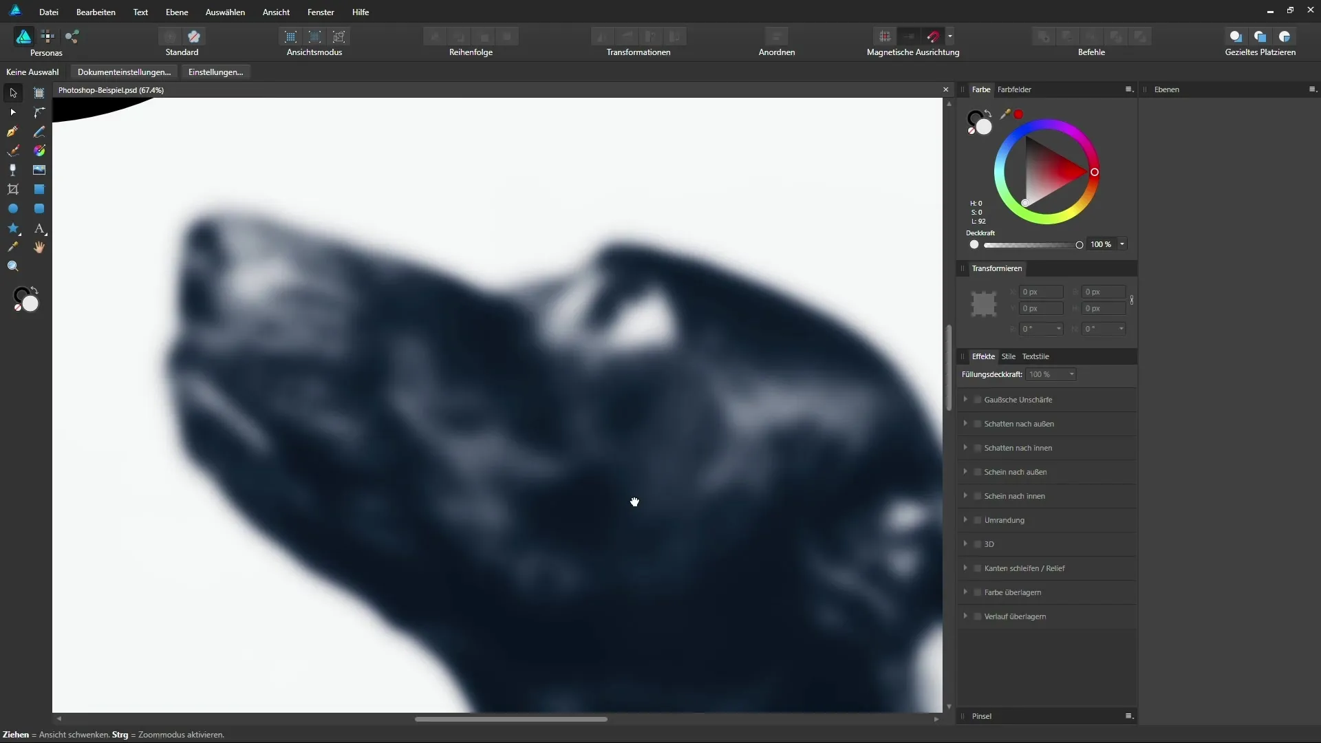 Effiziente Navigation durch dein Affinity Designer Dokument Effiziente Navigation durch dein Affinity Designer Dokument