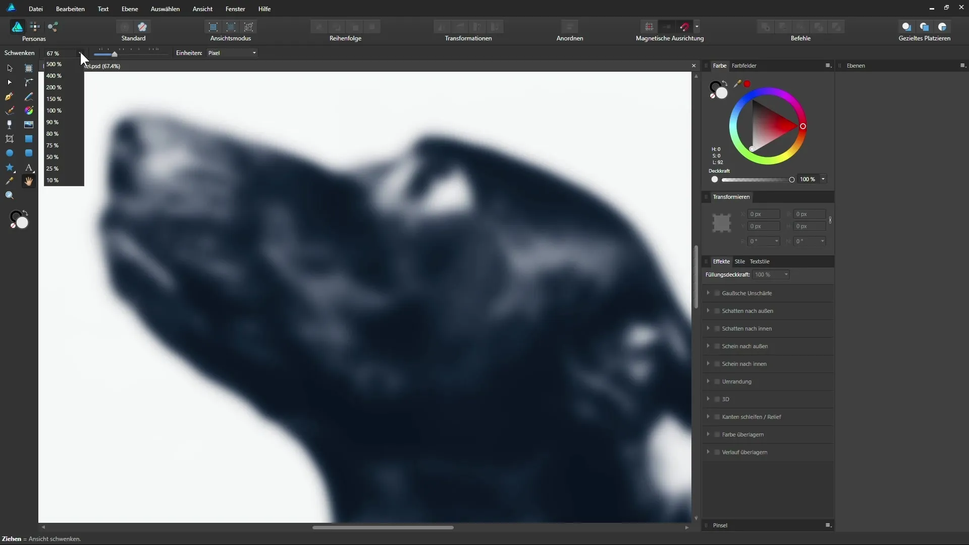 Effiziente Navigation durch dein Affinity Designer Dokument Effiziente Navigation durch dein Affinity Designer Dokument