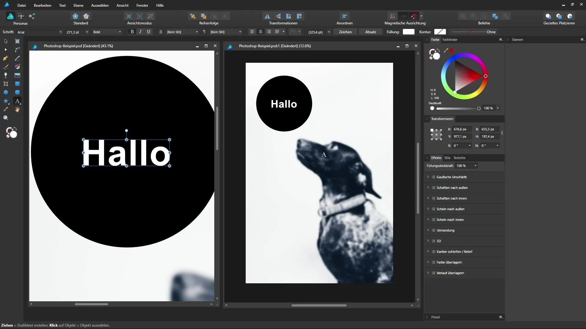 Effiziente Navigation durch dein Affinity Designer Dokument Effiziente Navigation durch dein Affinity Designer Dokument