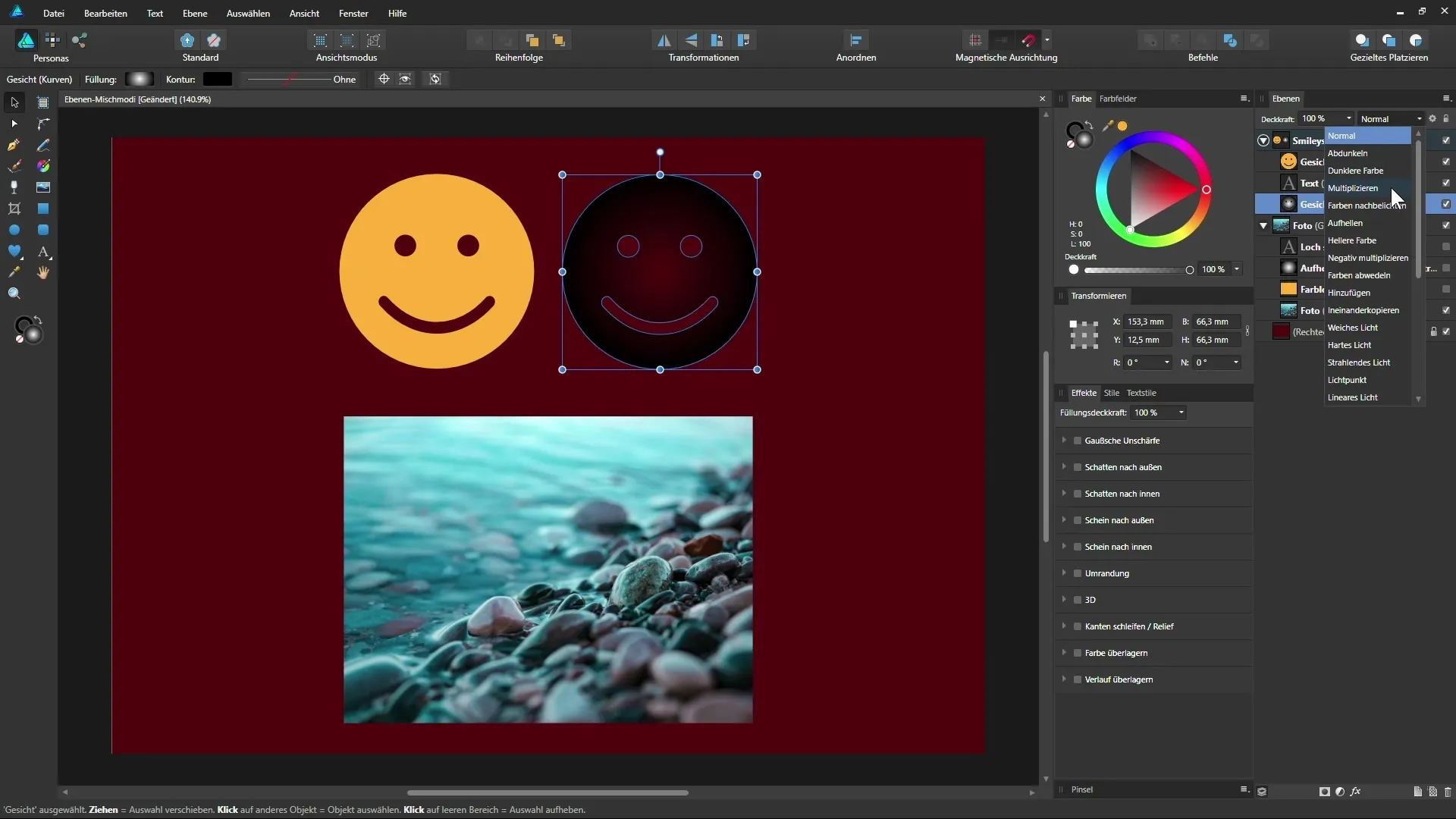 Effektive Verwendung von Ebenen-Mischmodi in Affinity Designer Effektive Verwendung von Ebenen-Mischmodi in Affinity Designer