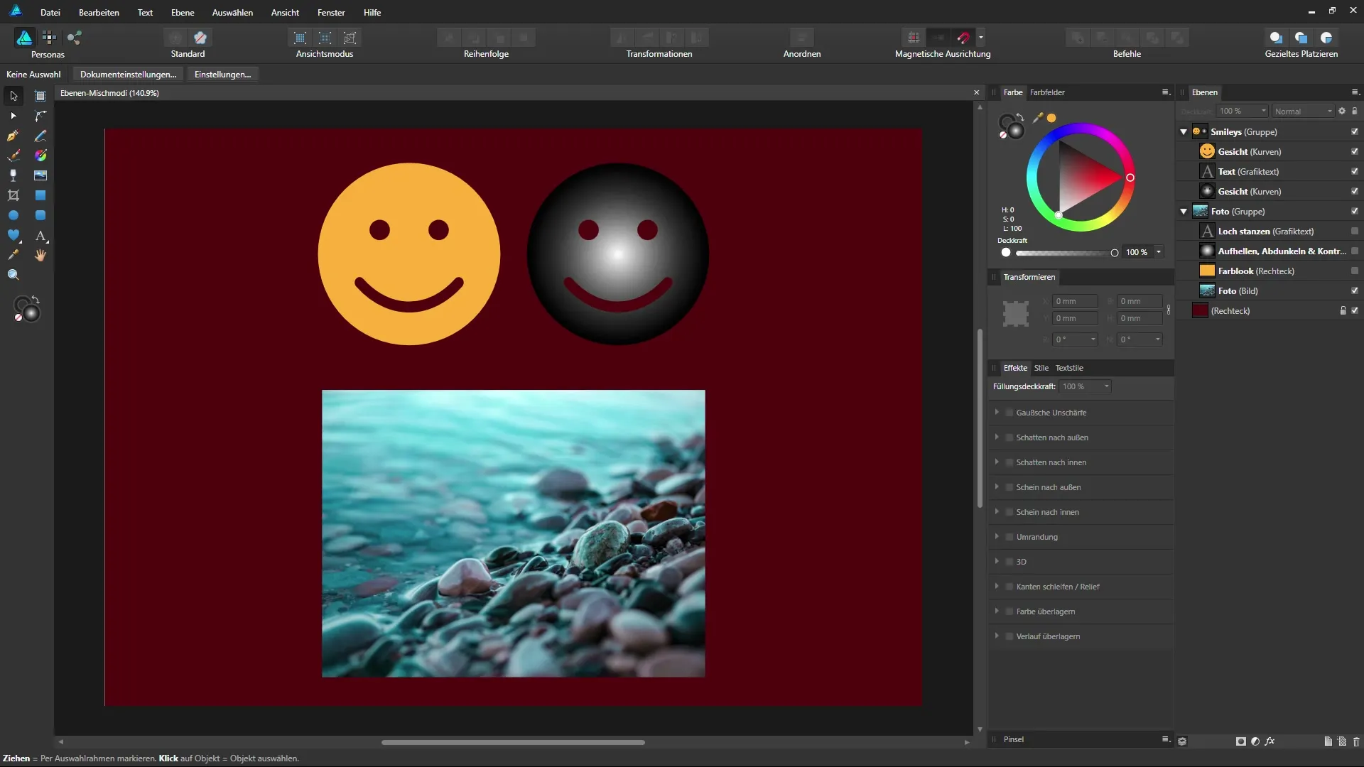 Effektive Verwendung von Ebenen-Mischmodi in Affinity Designer Effektive Verwendung von Ebenen-Mischmodi in Affinity Designer