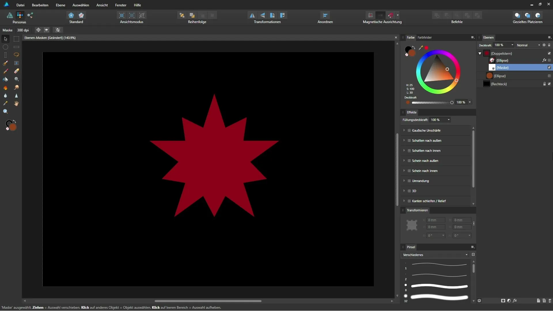 Masken effektiv anwenden in Affinity Designer Masken effektiv anwenden in Affinity Designer