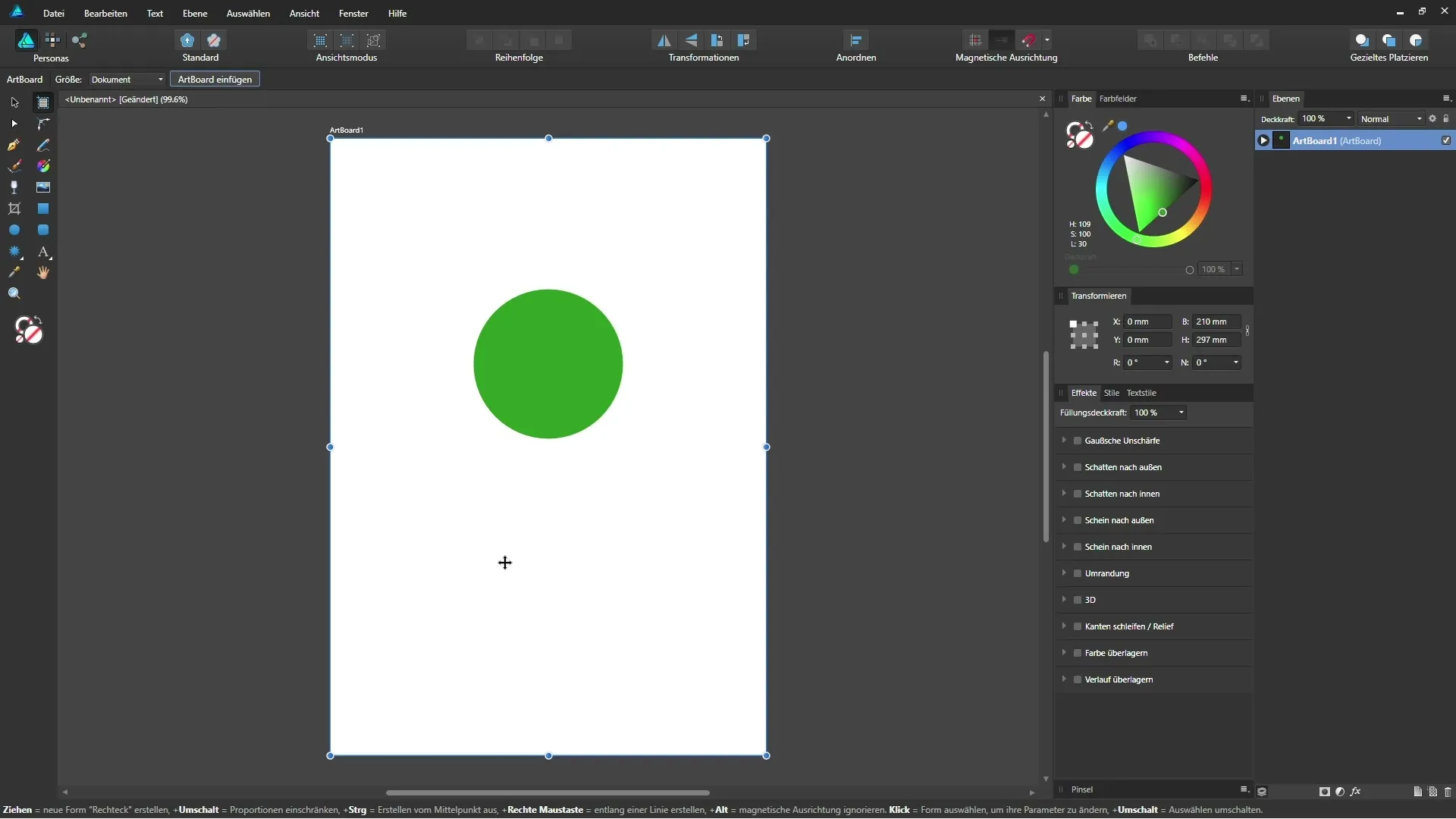 Artboard-Werkzeug in Affinity Designer: Alles Wichtige Artboard-Werkzeug in Affinity Designer: Alles Wichtige
