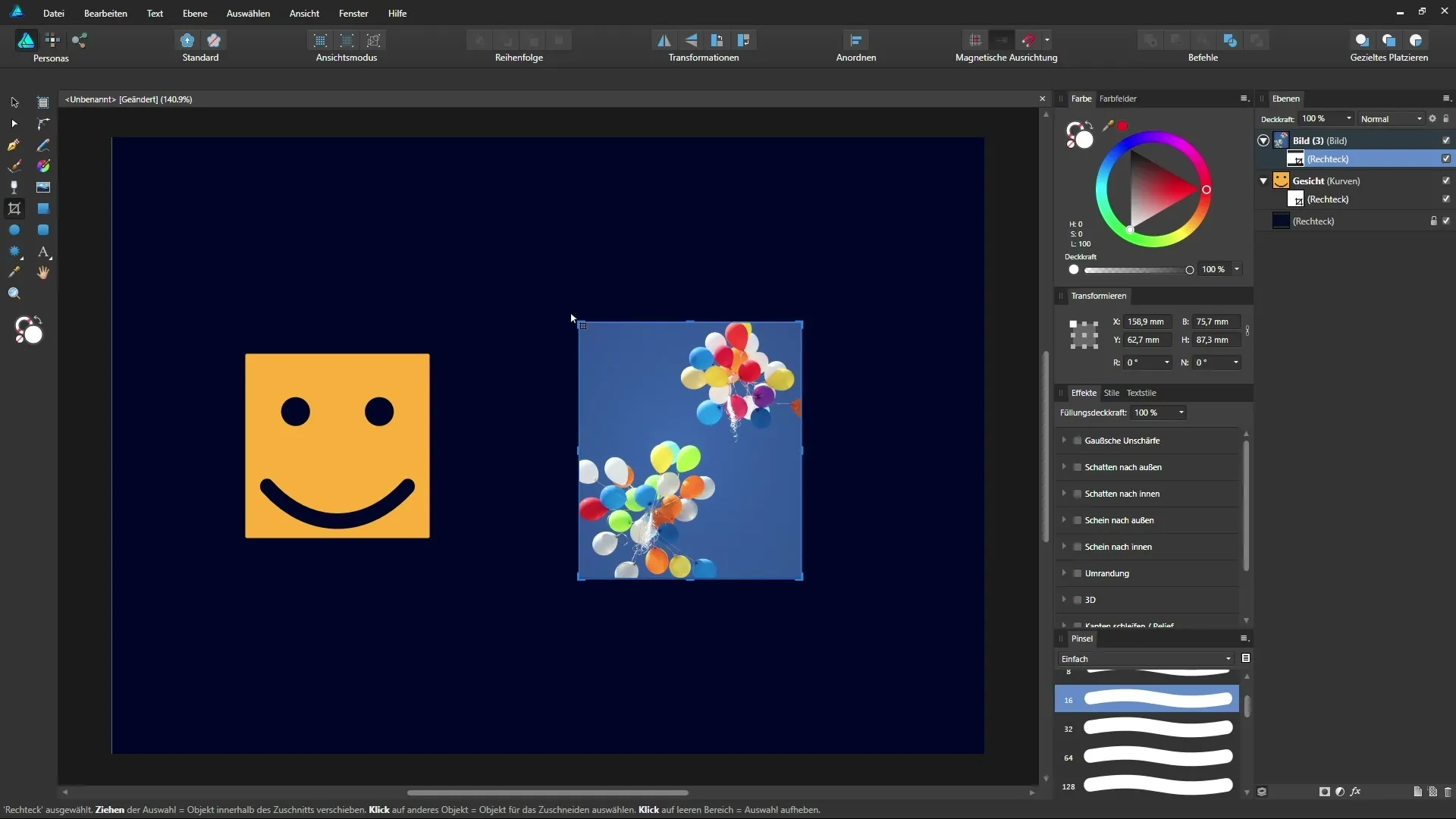 Vektorzuschnitt-Werkzeug in Affinity Designer effektiv nutzen Vektorzuschnitt-Werkzeug in Affinity Designer effektiv nutzen