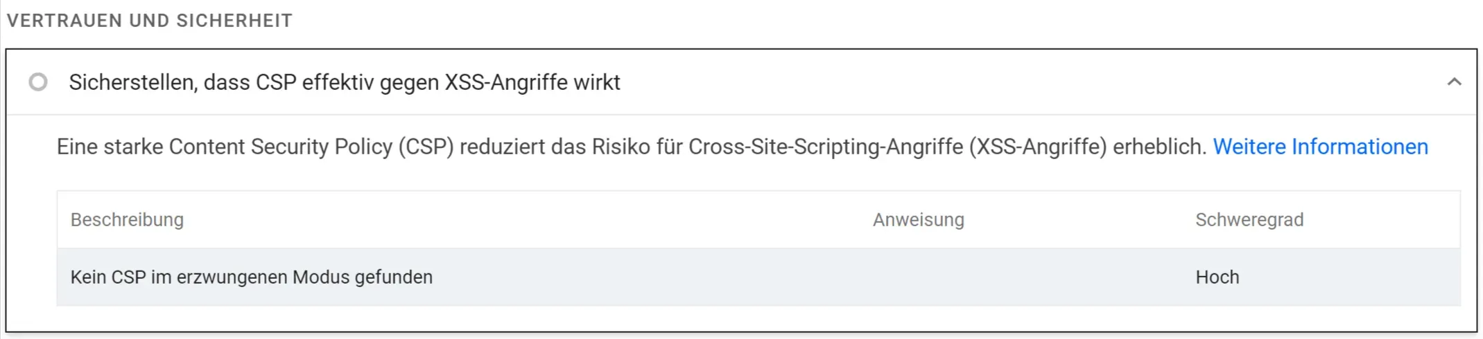PageSpeed Insights Turvaline sirvimine