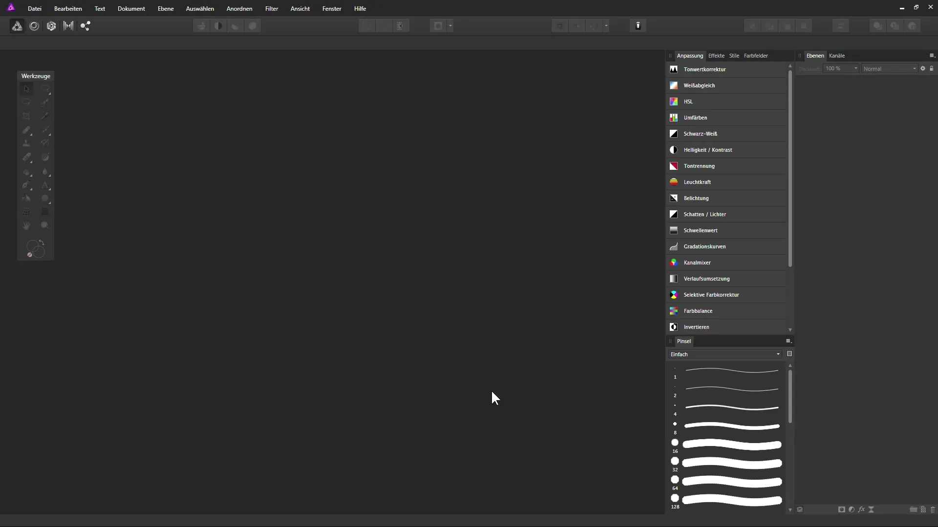 Affinity Photo - Neue Dokumente effektiv gestalten Affinity Photo - Neue Dokumente effektiv gestalten