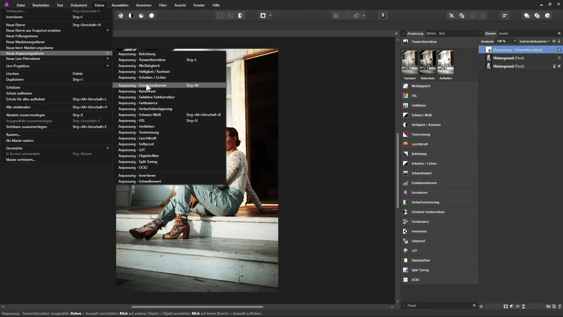 Эффективное использование уровней настройки в Affinity Photo Эффективное использование уровней корректировки в Affinity Photo