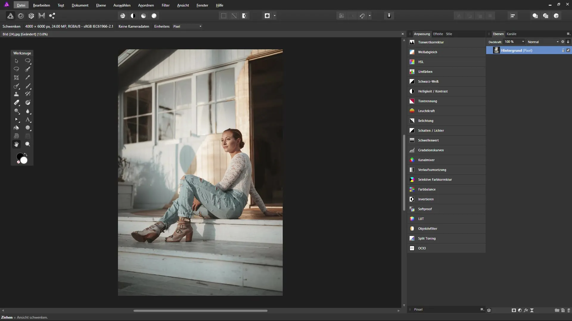 Эффективное использование уровней настройки в Affinity Photo Эффективное использование уровней настройки в Affinity Photo