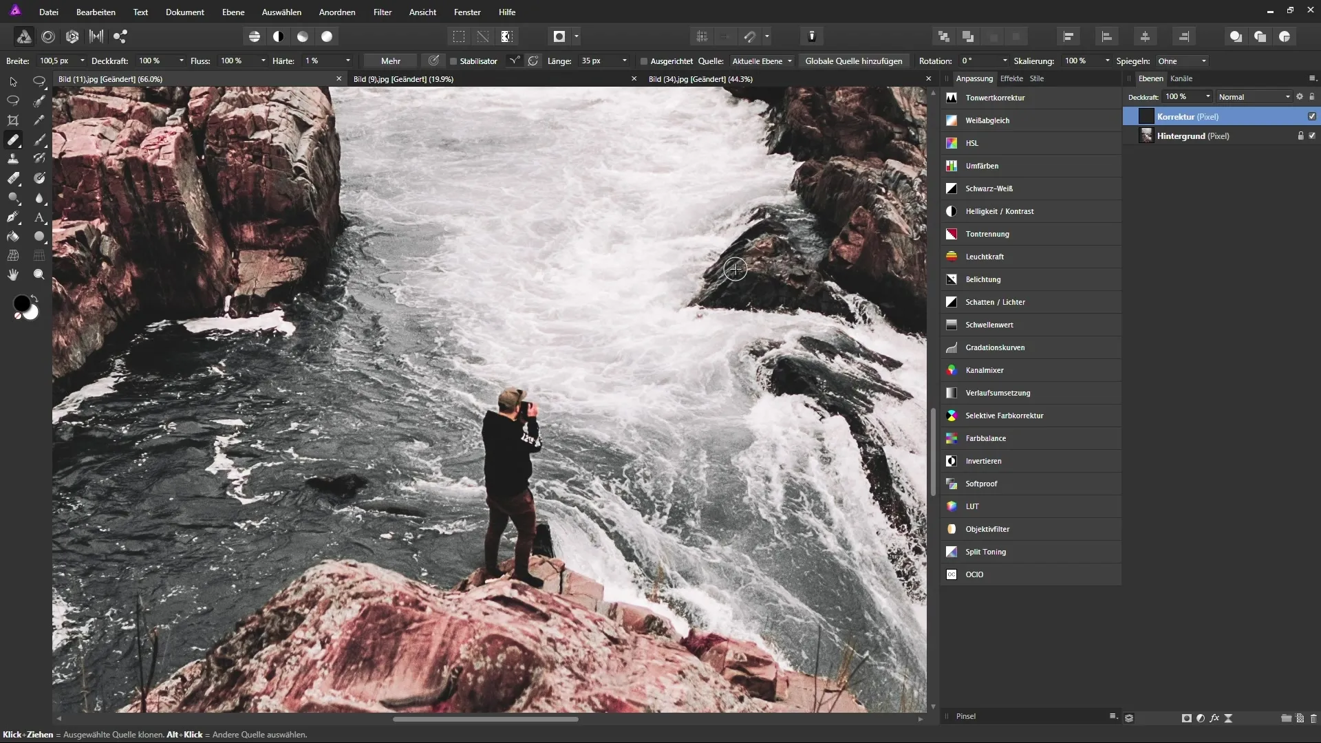 Reparatur-Werkzeuge in Affinity Photo für optimale Bildbearbeitung