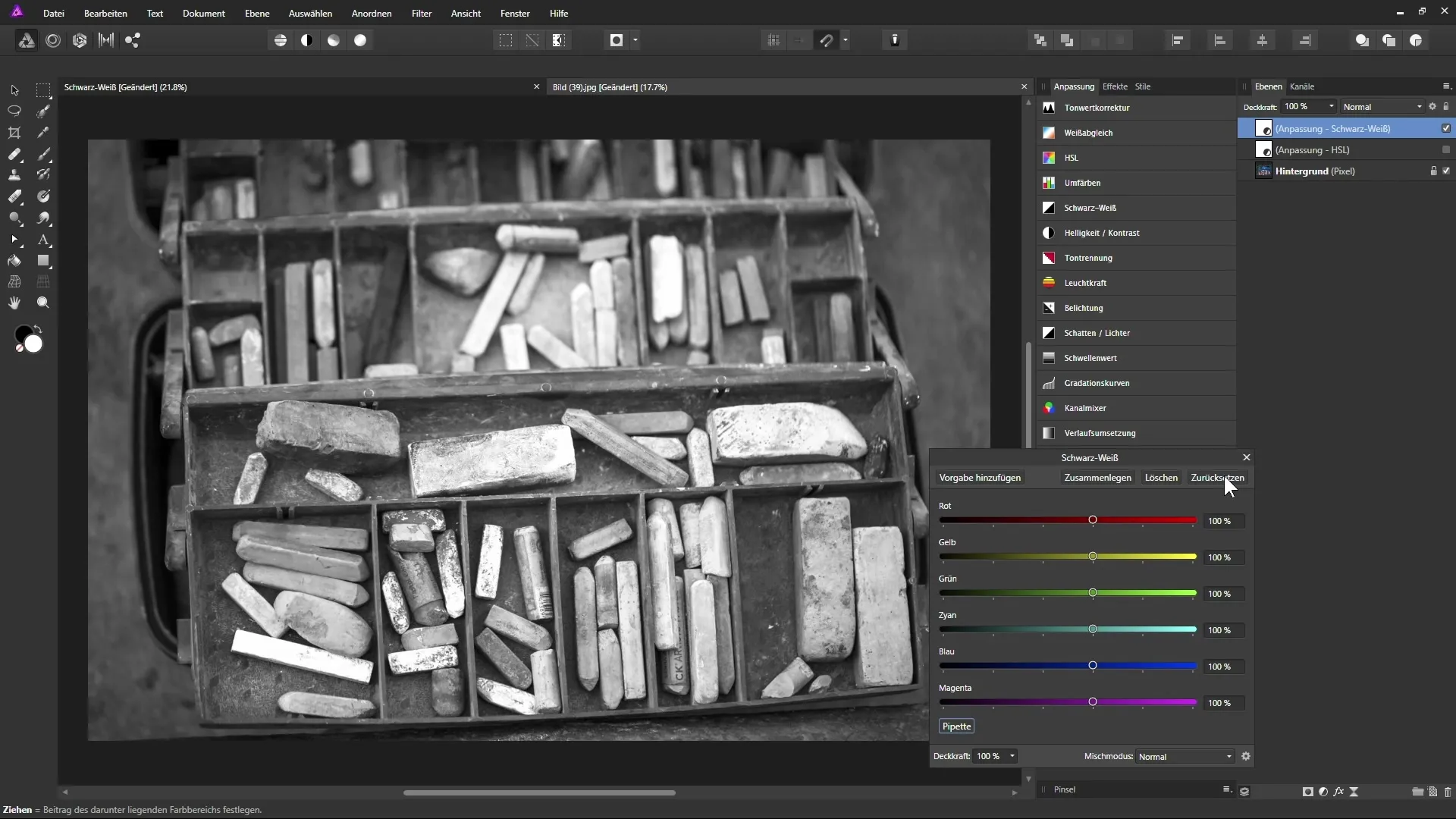 Schwarz-Weiß-Bilder in Affinity Photo erstellen Schwarz-Weiß-Bilder in Affinity Photo erstellen
