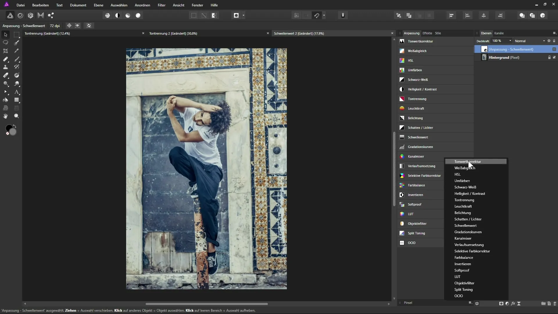 Affinity Photo: Tontrennung und Schwellenwert nutzen Affinity Photo: Tontrennung und Schwellenwert nutzen