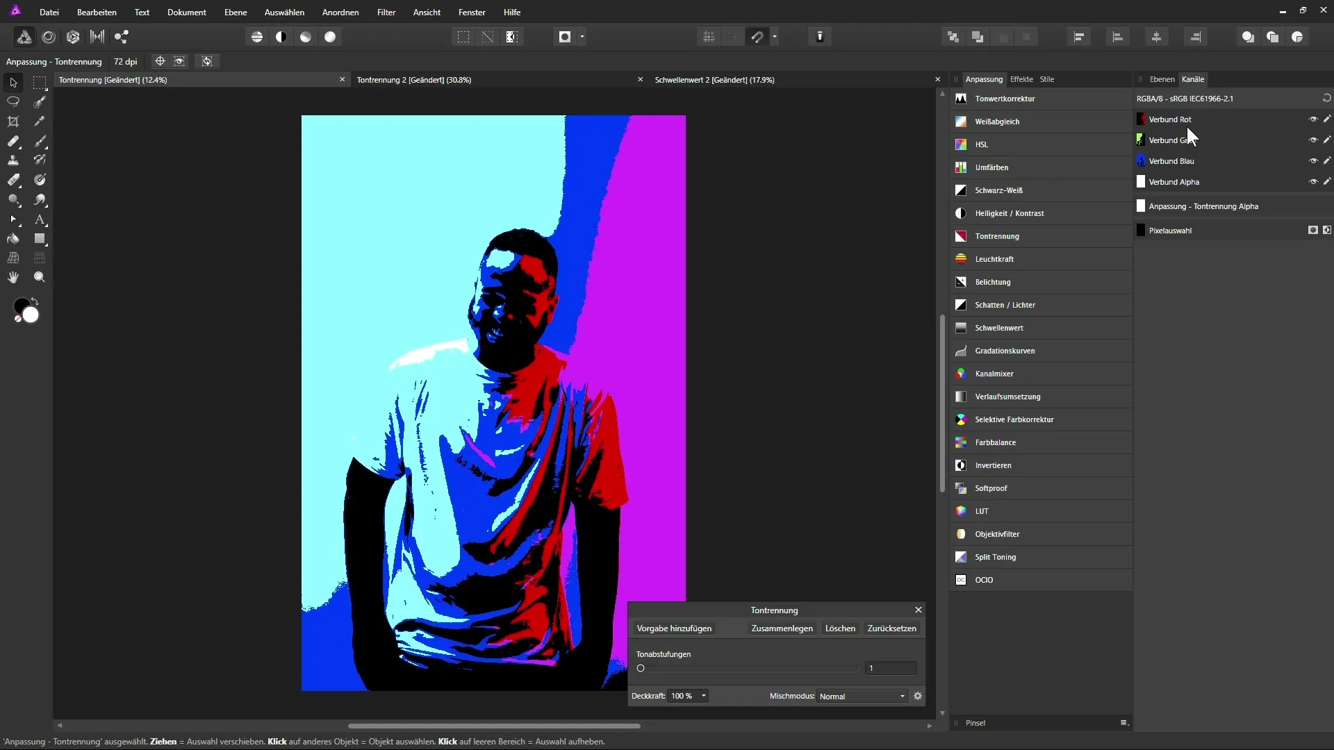 Affinity Photo: Tontrennung und Schwellenwert nutzen Affinity Photo: Tontrennung und Schwellenwert nutzen