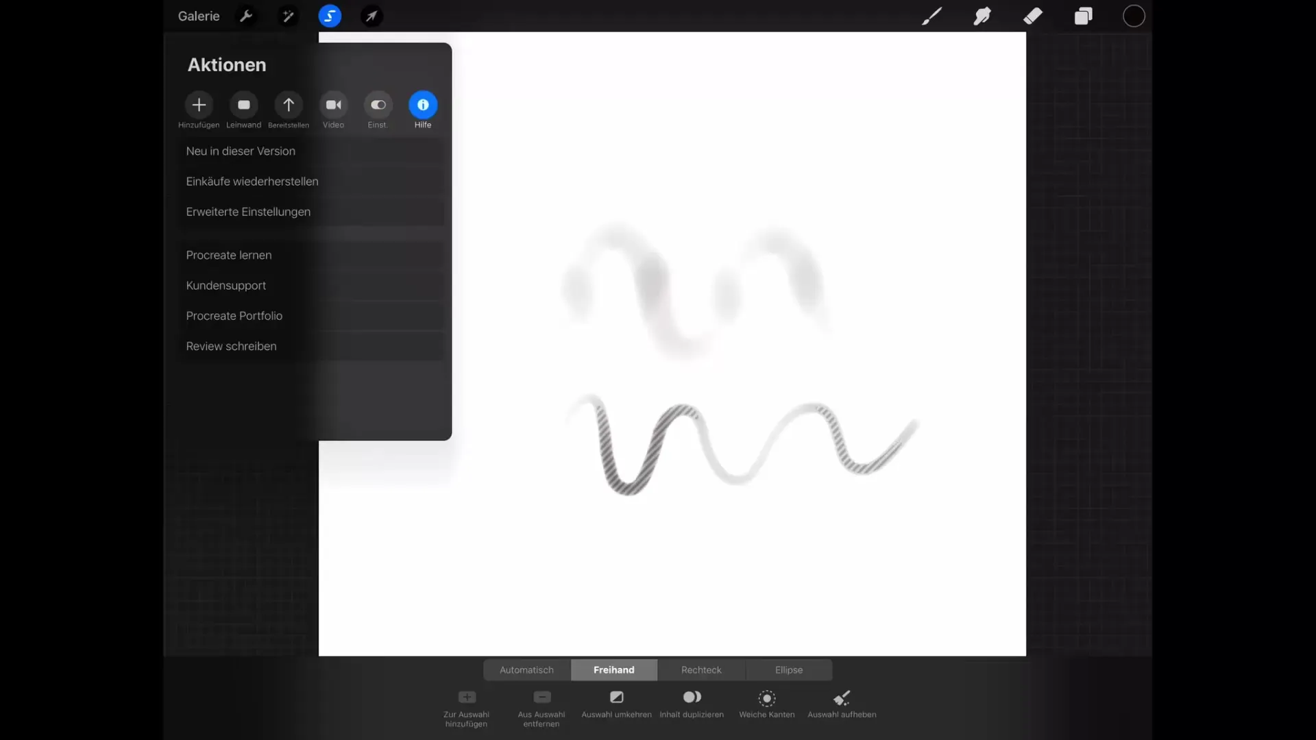 Procreate: Actions Menu Explained Procreate: Actions Menu Explained