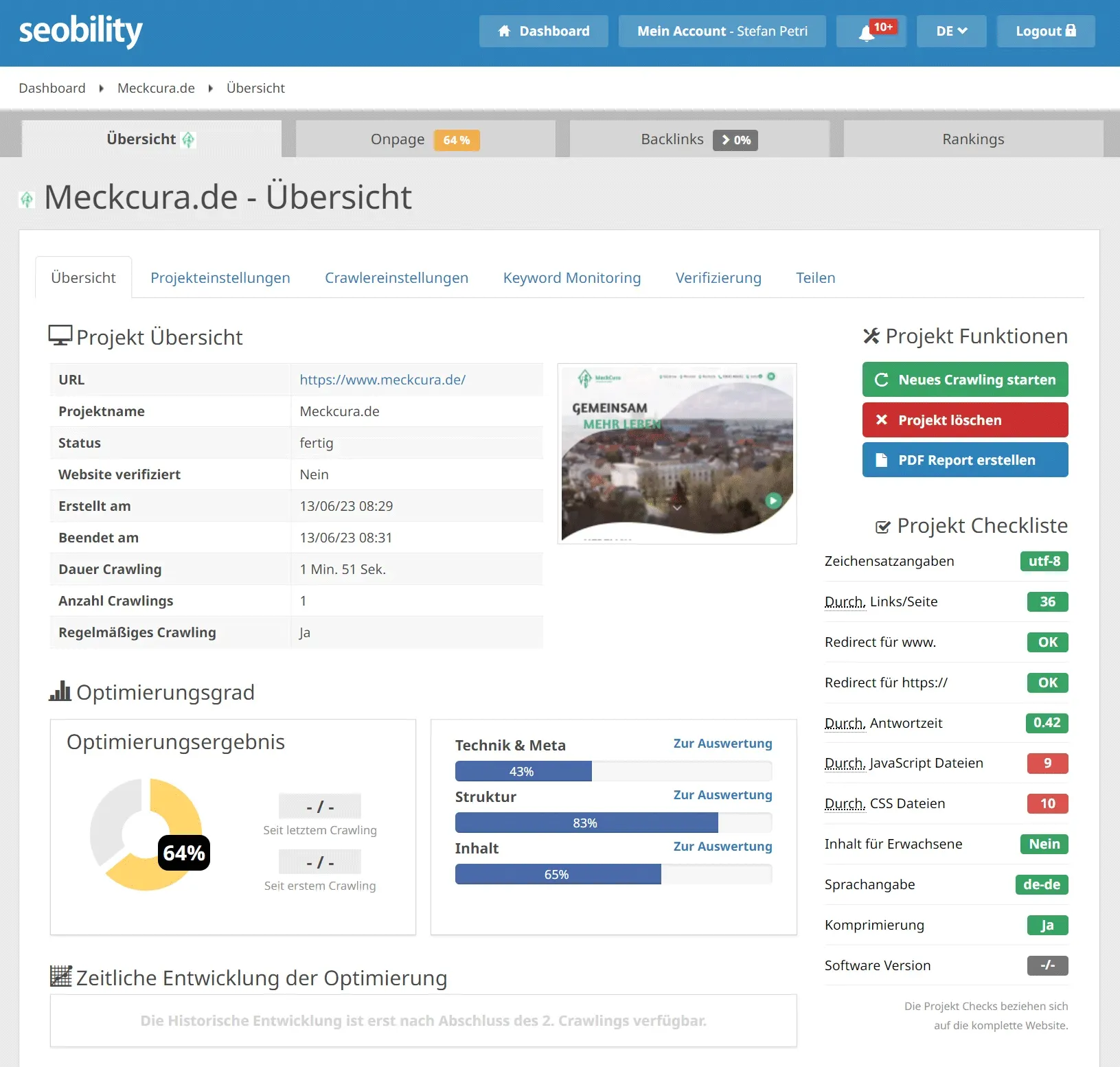 SEO Check für Technik und Meta