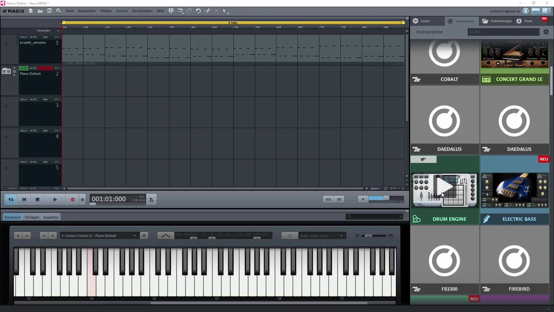 Musik erstellen mit Magix Music Maker: MIDI-Editor nutzen Musik erstellen mit Magix Music Maker: MIDI-Editor nutzen