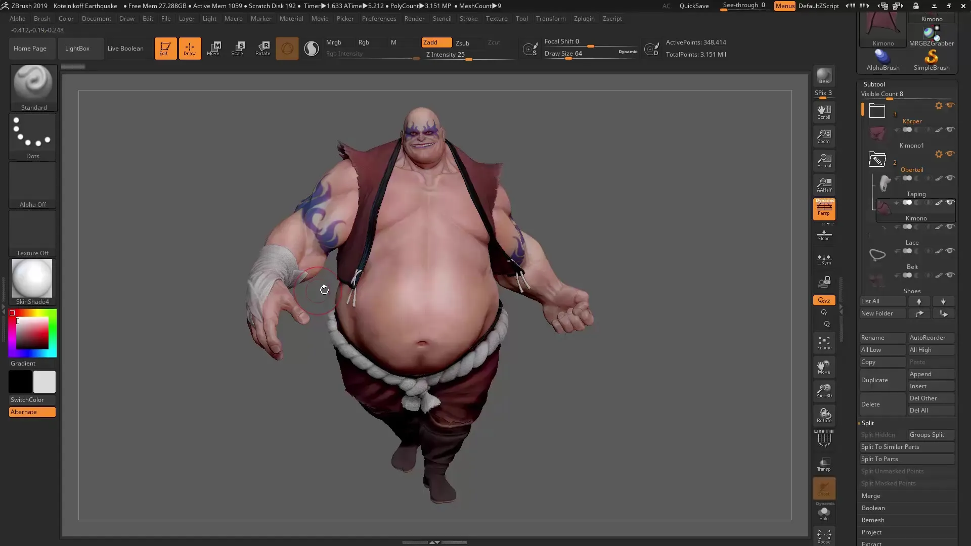 ZBrush 2019 - Effectively Using Subtool Folders ZBrush 2019 - Effectively Use Subtool Folders