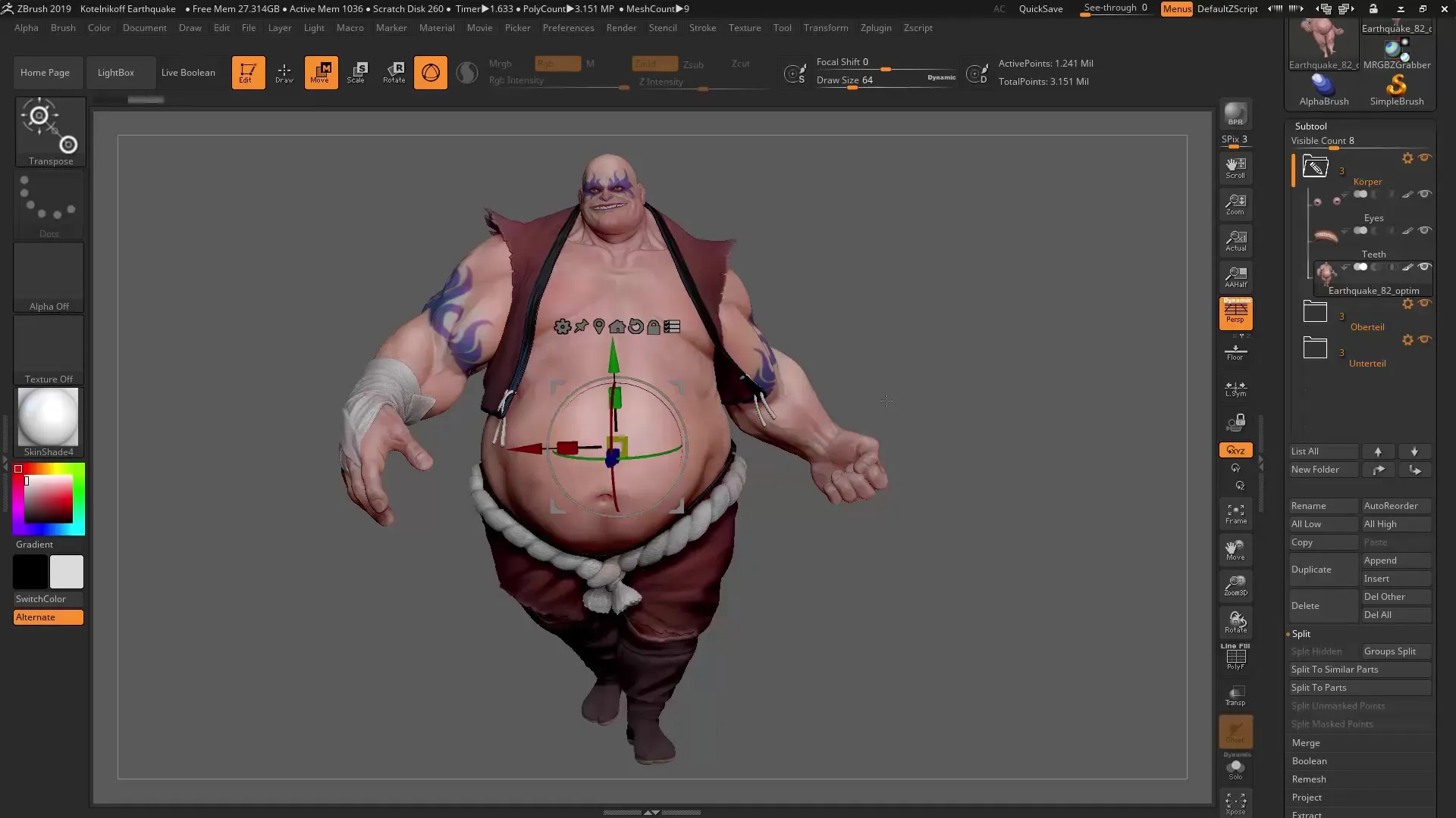 ZBrush 2019 - Effectively Using Subtool Folders ZBrush 2019 - Effectively Using Subtool Folders