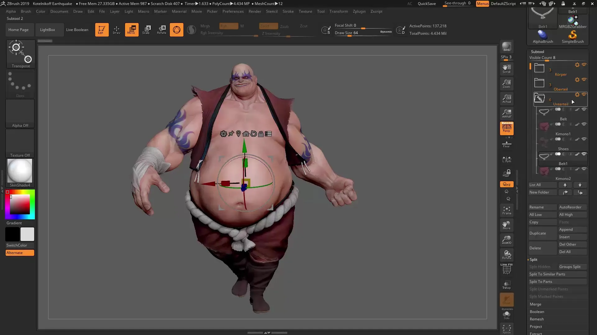 ZBrush 2019 - Effectively Using Subtool Folders ZBrush 2019 - Effectively Using Subtool Folders